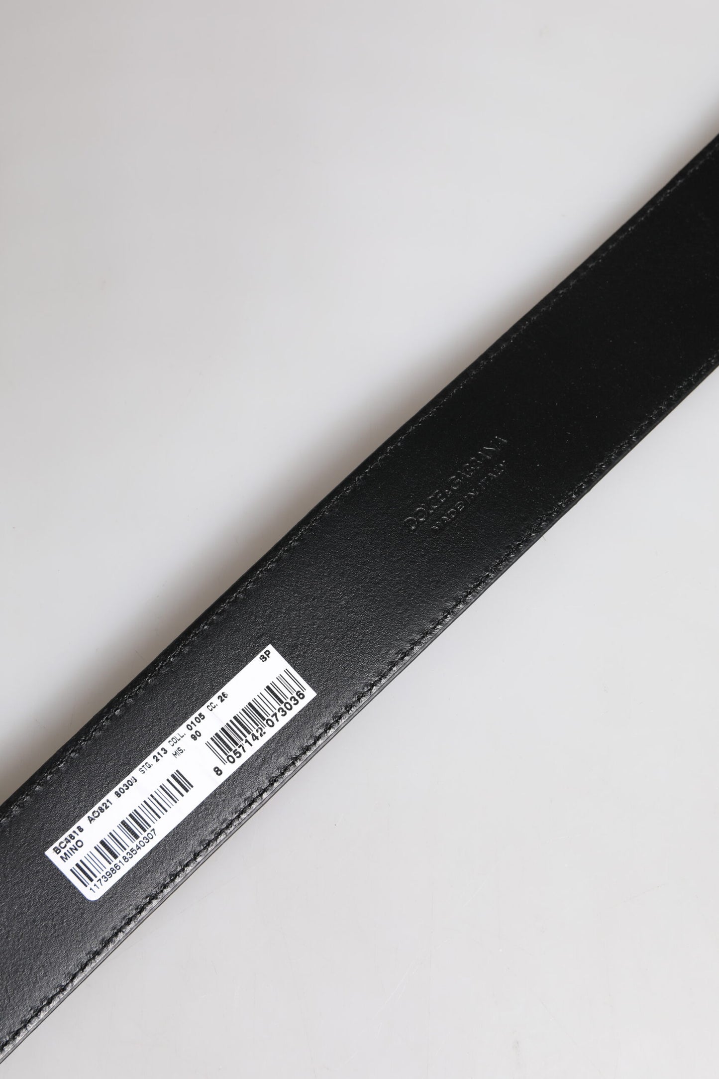 Dolce &amp; Gabbana Klassischer Gürtel aus braunem Leder mit goldener Metallschnalle