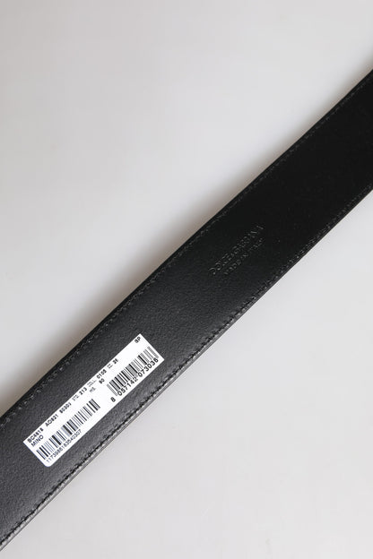 Dolce &amp; Gabbana Klassischer Gürtel aus braunem Leder mit goldener Metallschnalle