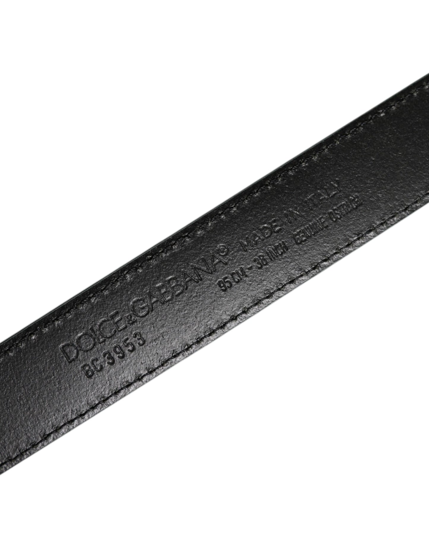 Dolce & Gabbana Green Ostrich Leather Silver Metal Buckle Belt