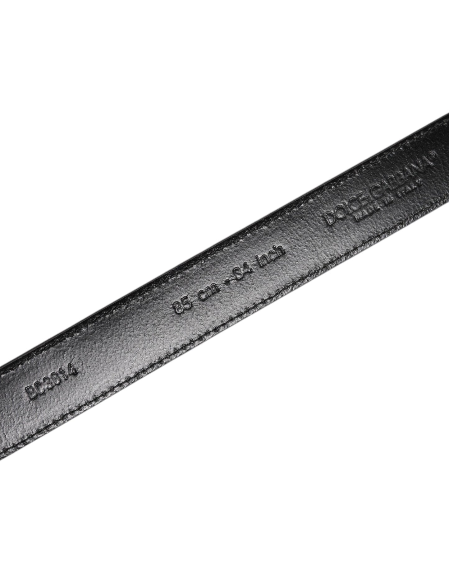 Dolce &amp; Gabbana – Grauer Ledergürtel mit silberfarbener Metallschnalle