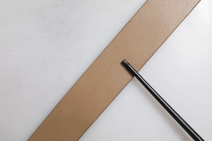 Dolce &amp; Gabbana Brauner Ledergürtel mit klassischer Metall-Logoschnalle