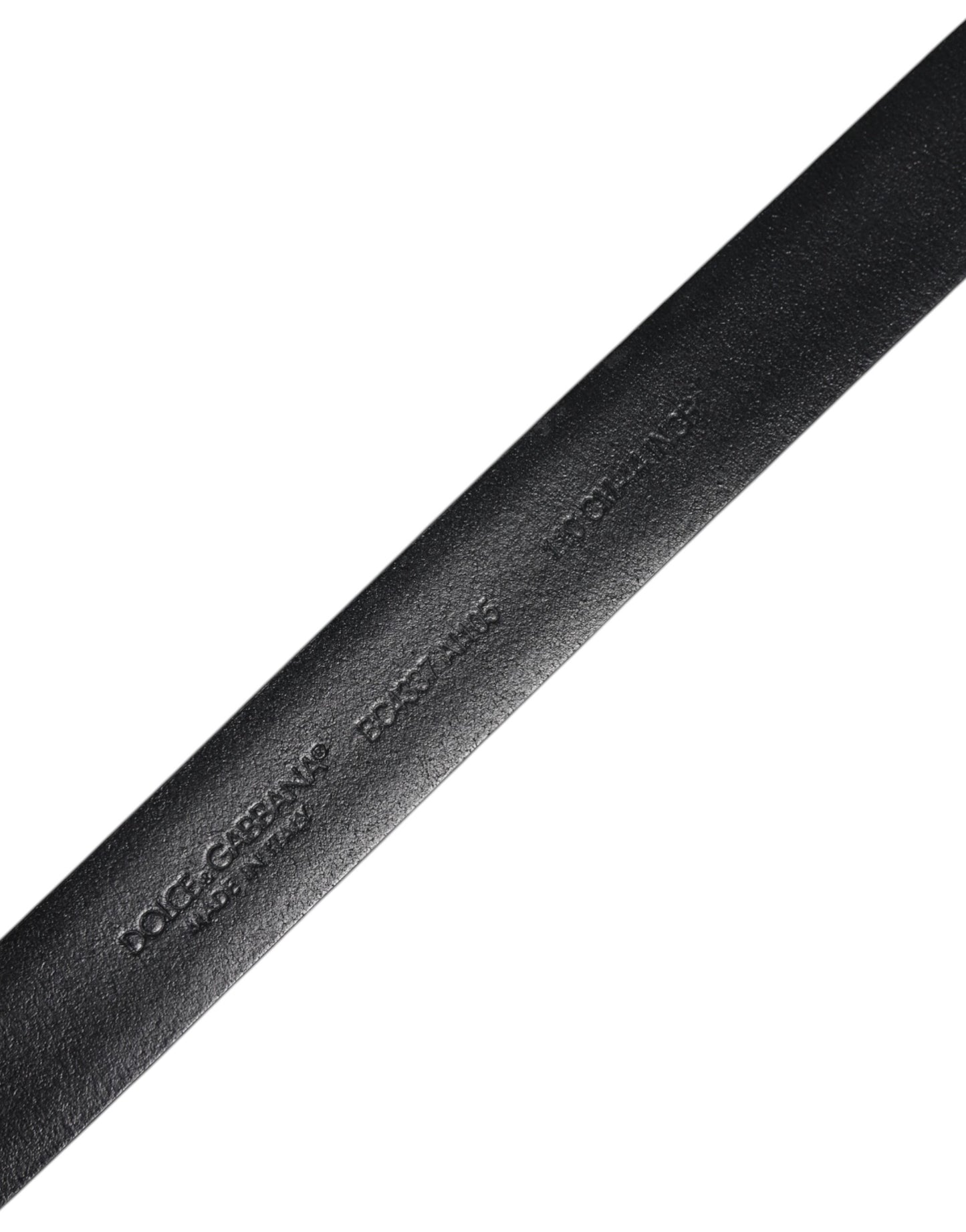 Dolce & Gabbana Black Solid Leather Classic Waist Buckle Belt