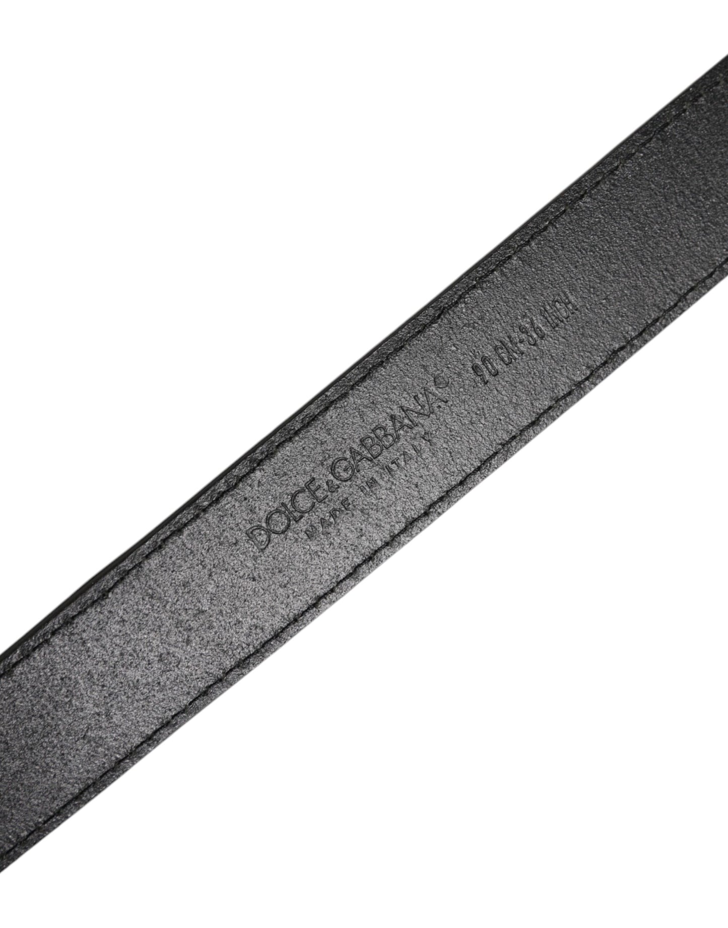 Dolce &amp; Gabbana Brauner Samtledergürtel mit Logoschnalle