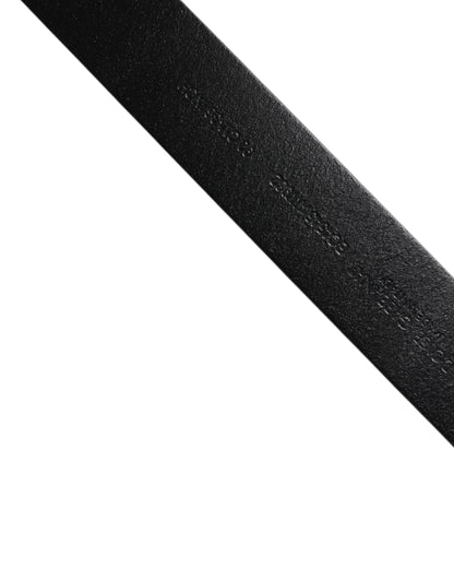 Dolce &amp; Gabbana – Brauner Gürtel aus Kalbsleder mit klassischer Metallschnalle