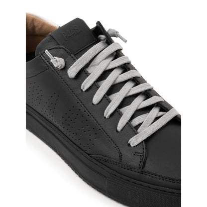 P448 Sportliche Sneaker aus schwarzem Leder