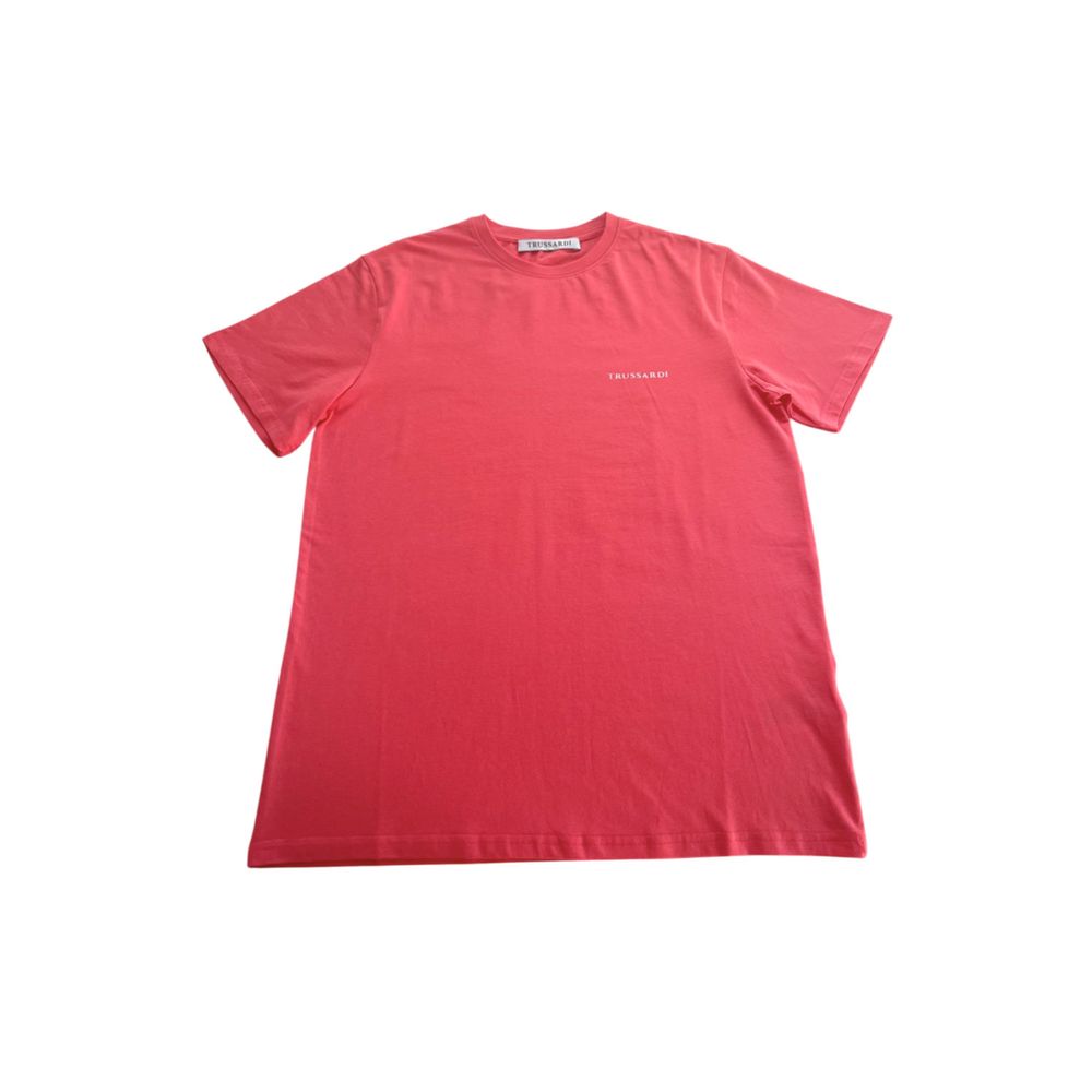 Trussardi Beachwear Herren-T-Shirt aus roter Baumwolle