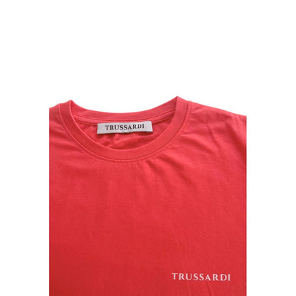 Trussardi Beachwear Herren-T-Shirt aus roter Baumwolle