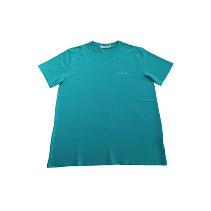 Trussardi Beachwear Light Blue Cotton Men T-Shirt
