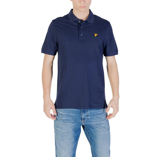Blaues Poloshirt aus Baumwolle von Lyle &amp; Scott