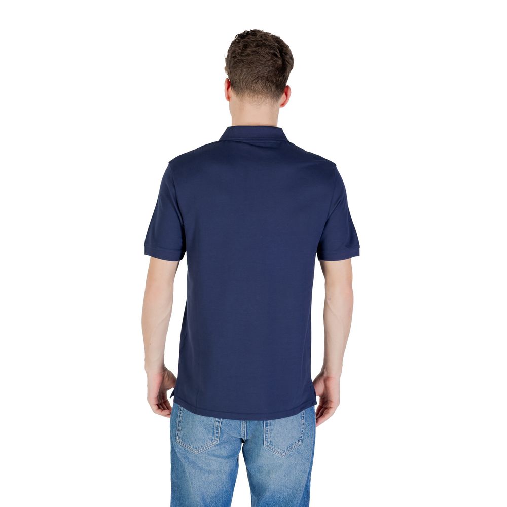 Blaues Poloshirt aus Baumwolle von Lyle &amp; Scott