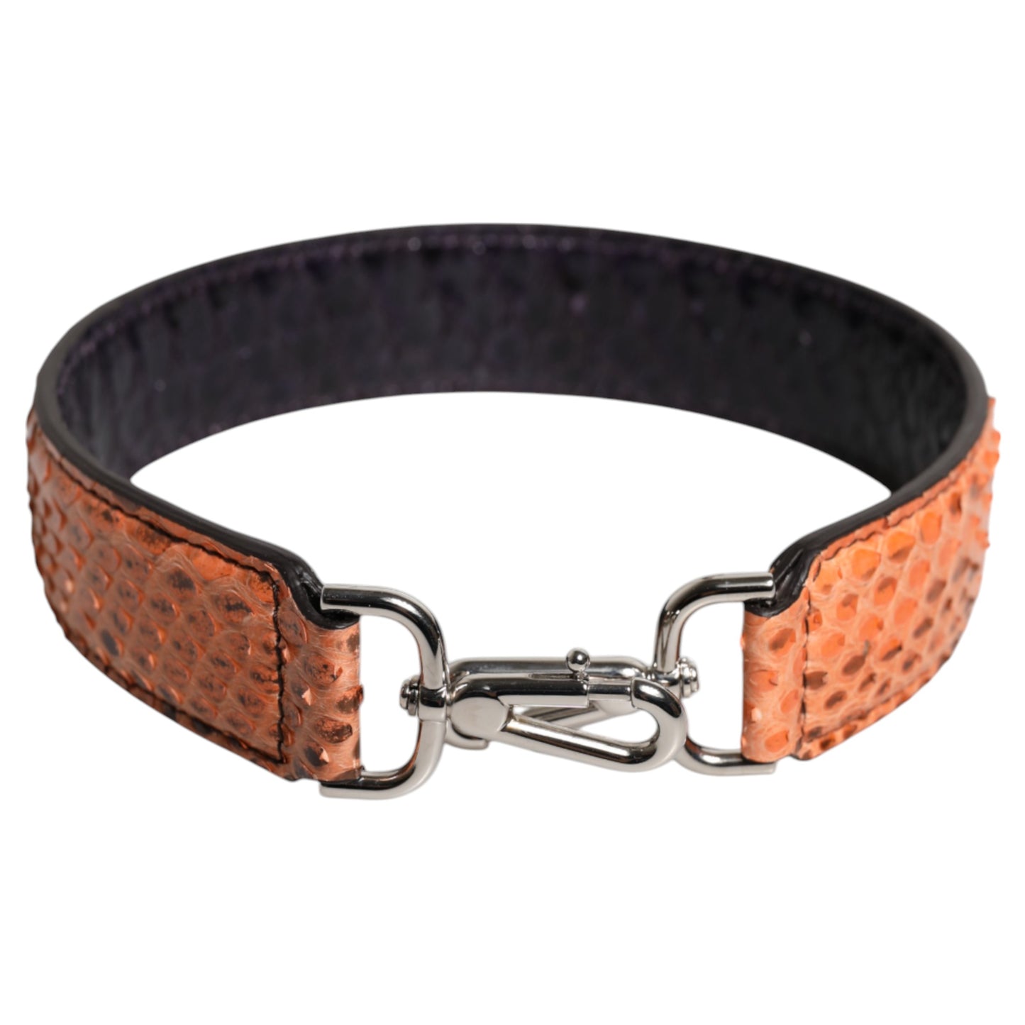 Dolce &amp; Gabbana Schwarz Beige Exotische Ledertasche Schultergurt