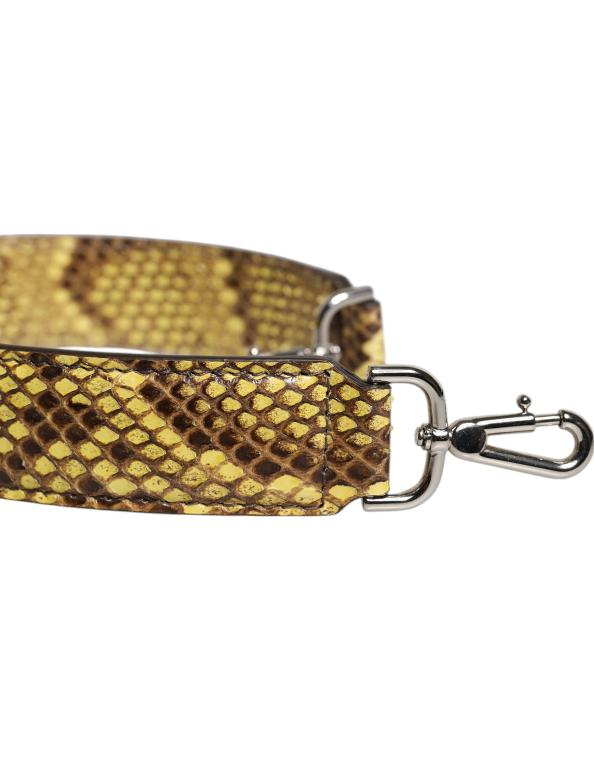 Dolce & Gabbana Yellow Exotic Leather Bag Shoulder Strap
