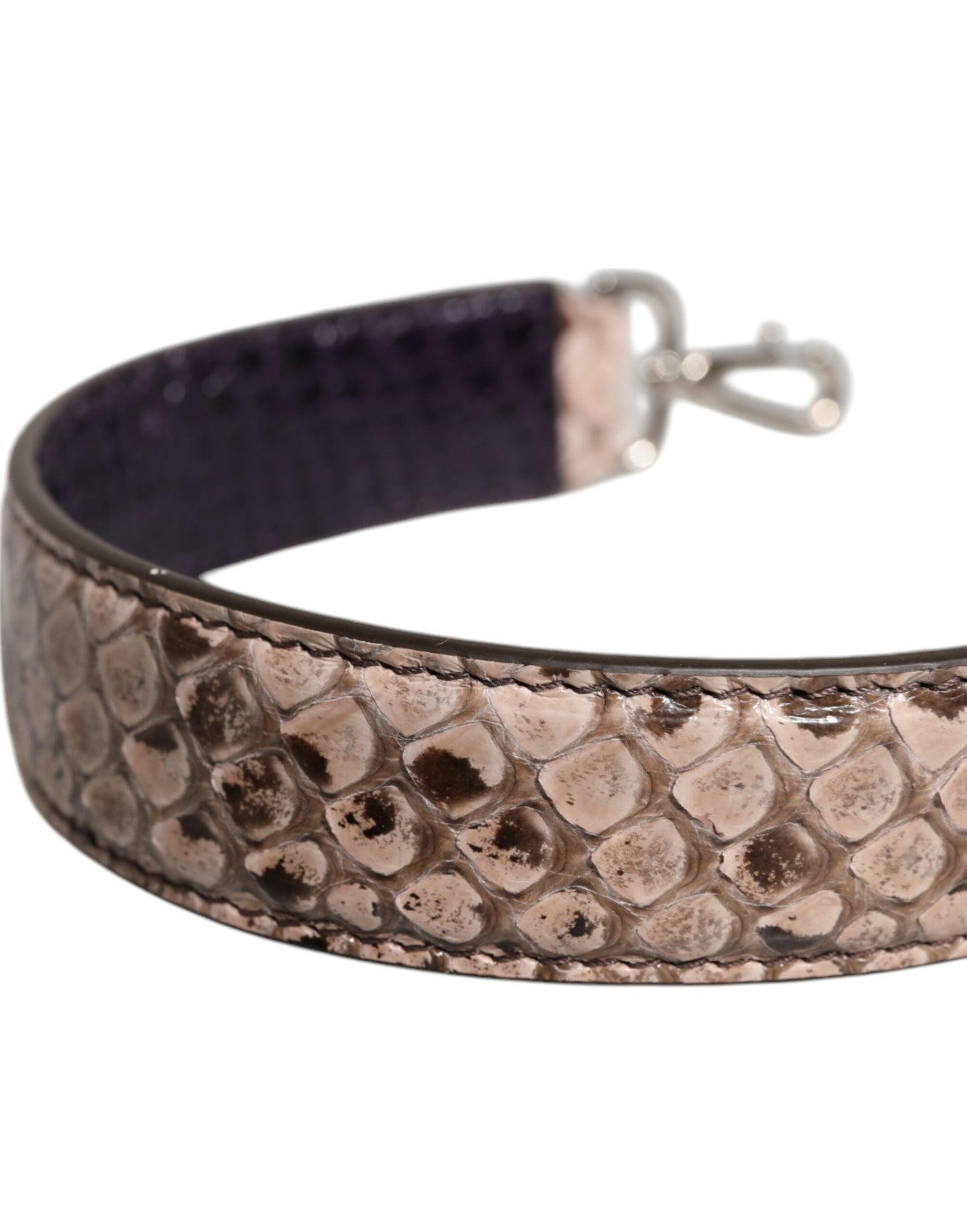 Dolce &amp; Gabbana – Schultergurt für exotische Ledertaschen in Schwarz und Creme