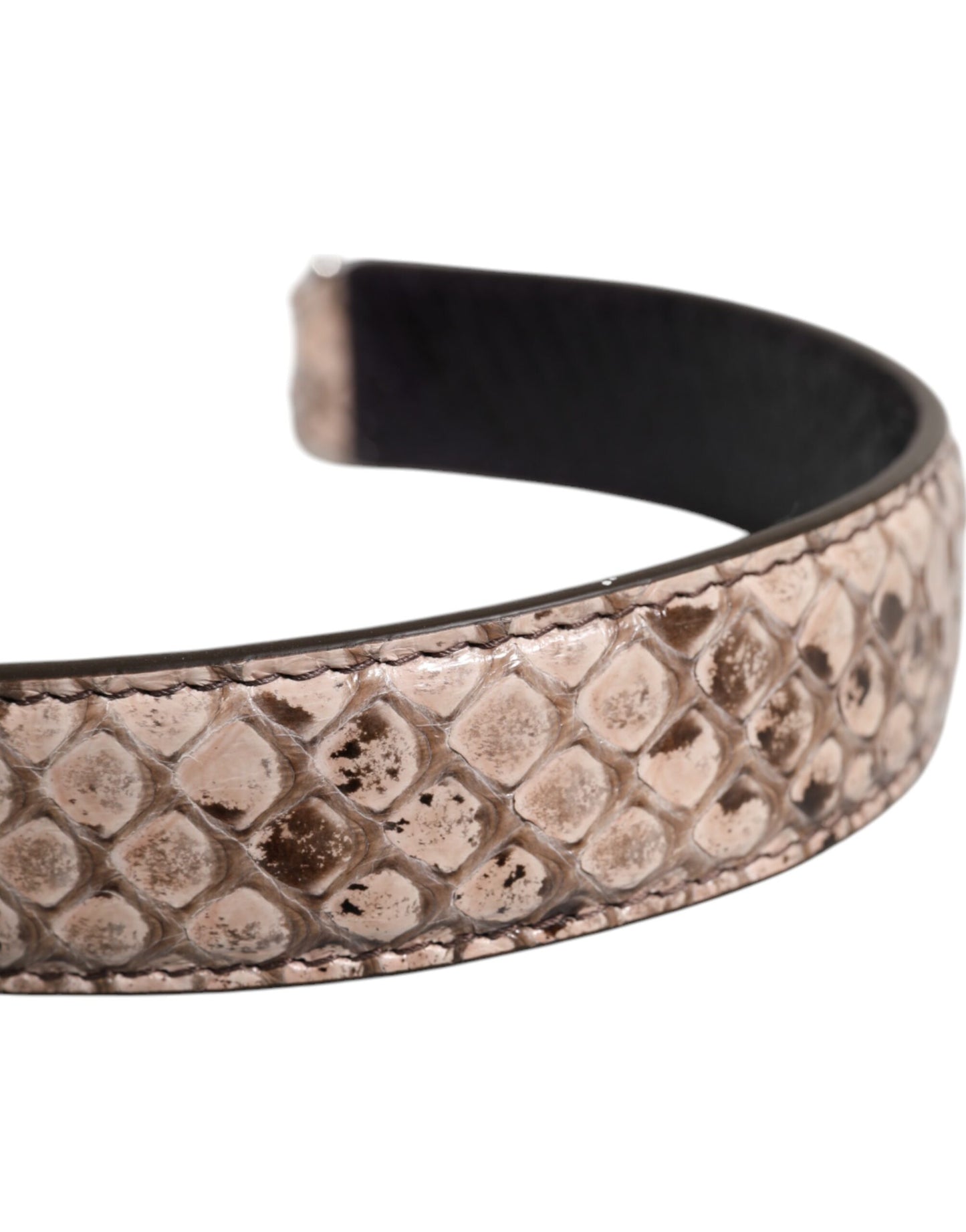 Dolce &amp; Gabbana – Schultergurt für exotische Ledertaschen in Schwarz und Creme