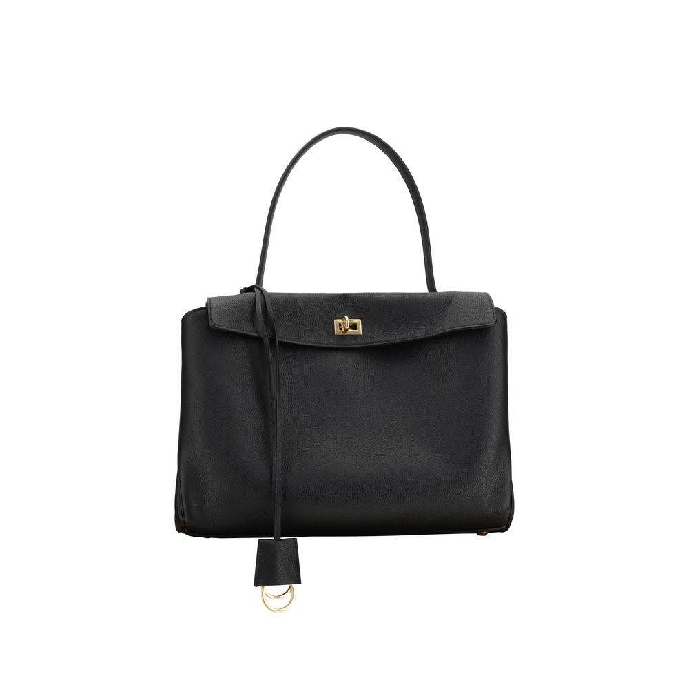 Balenciaga Schultertasche aus schwarzem Kalbsleder Bos Taurus