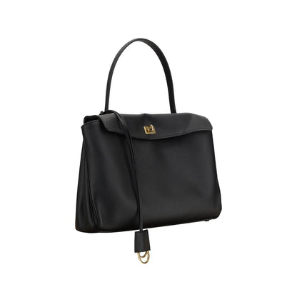 Balenciaga Schultertasche aus schwarzem Kalbsleder Bos Taurus