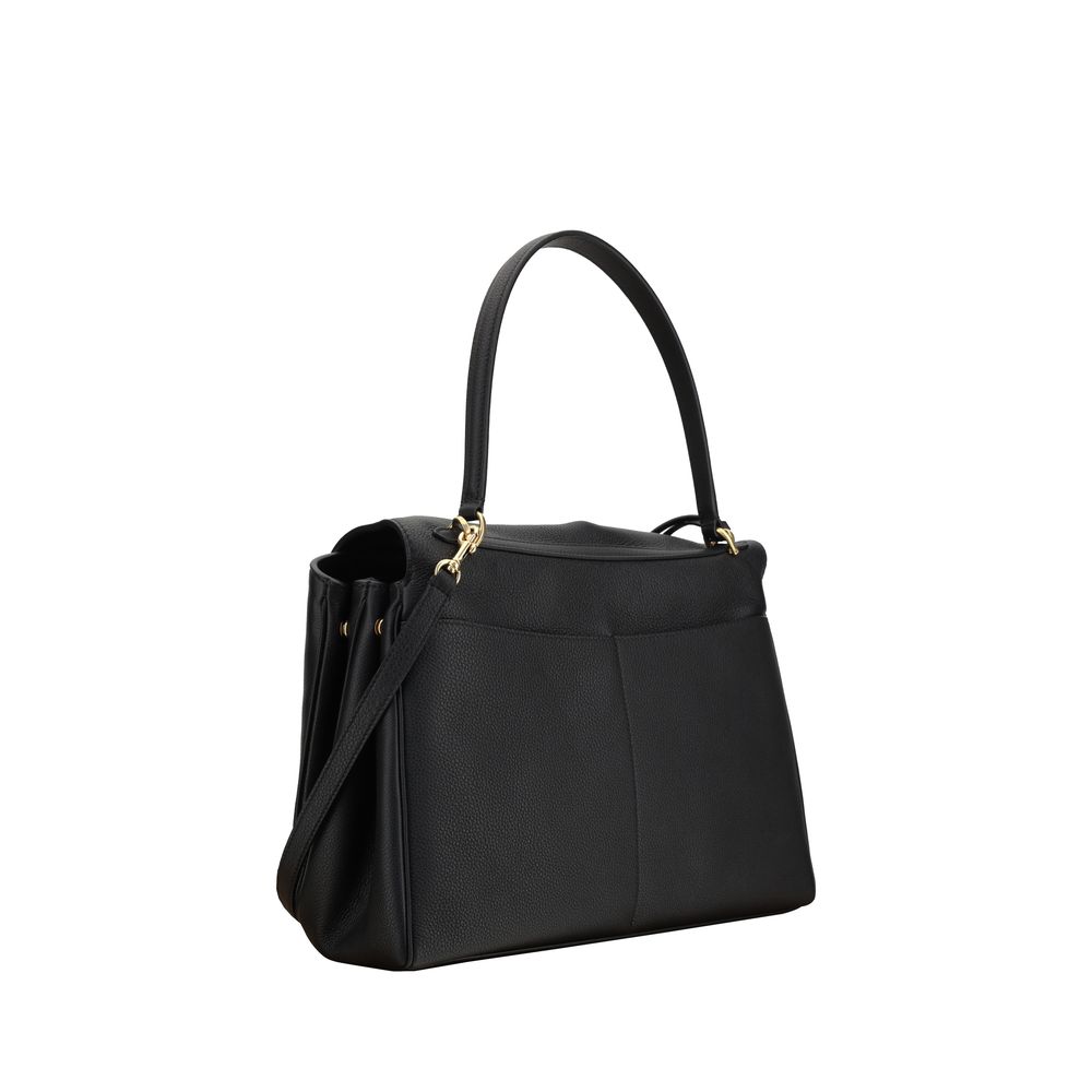 Balenciaga Schultertasche aus schwarzem Kalbsleder Bos Taurus