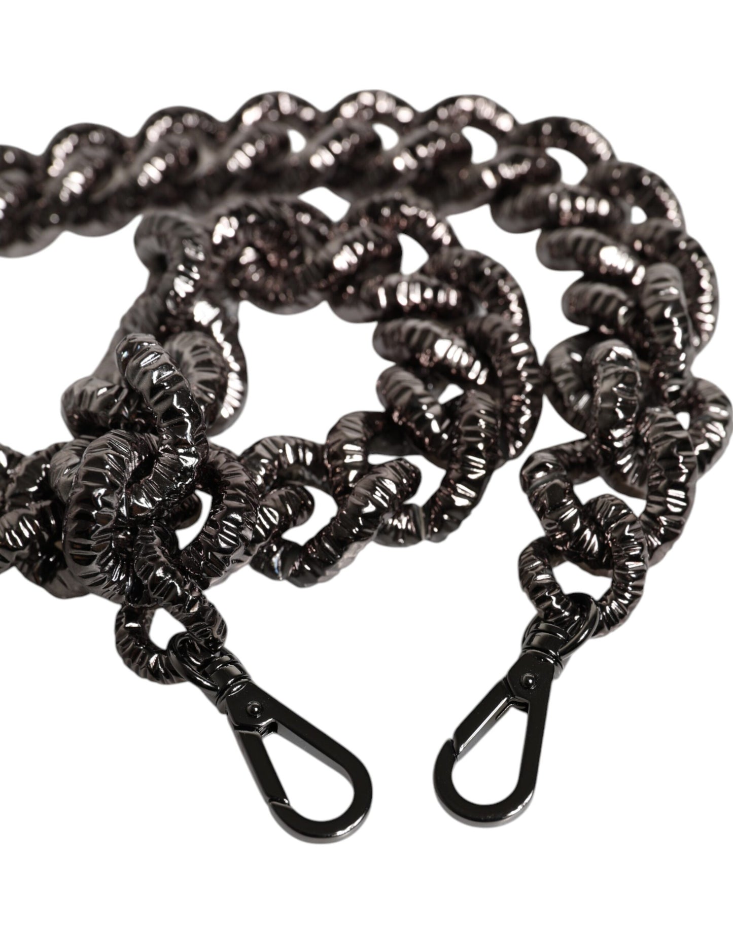 Dolce &amp; Gabbana – Schulterriemen mit Logo-Gravur in Schwarz