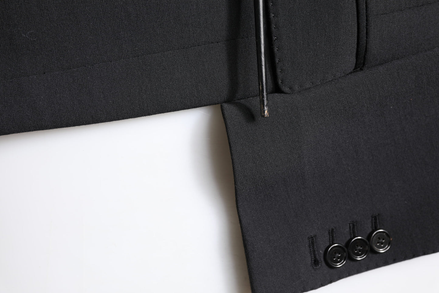 Dolce &amp; Gabbana Schwarzer einreihiger Herrenmantel Blazeranzug