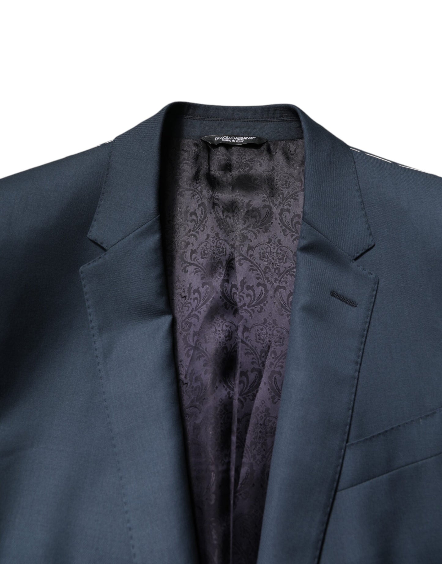 Dolce &amp; Gabbana Blauer einreihiger Herrenmantel MARTINI Blazer