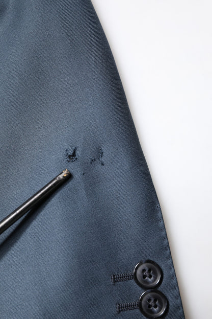 Dolce &amp; Gabbana Blauer einreihiger Herrenmantel MARTINI Blazer