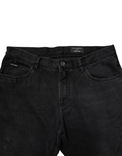 Dolce &amp; Gabbana Schwarze Skinny-Jeans aus Baumwolle für Herren