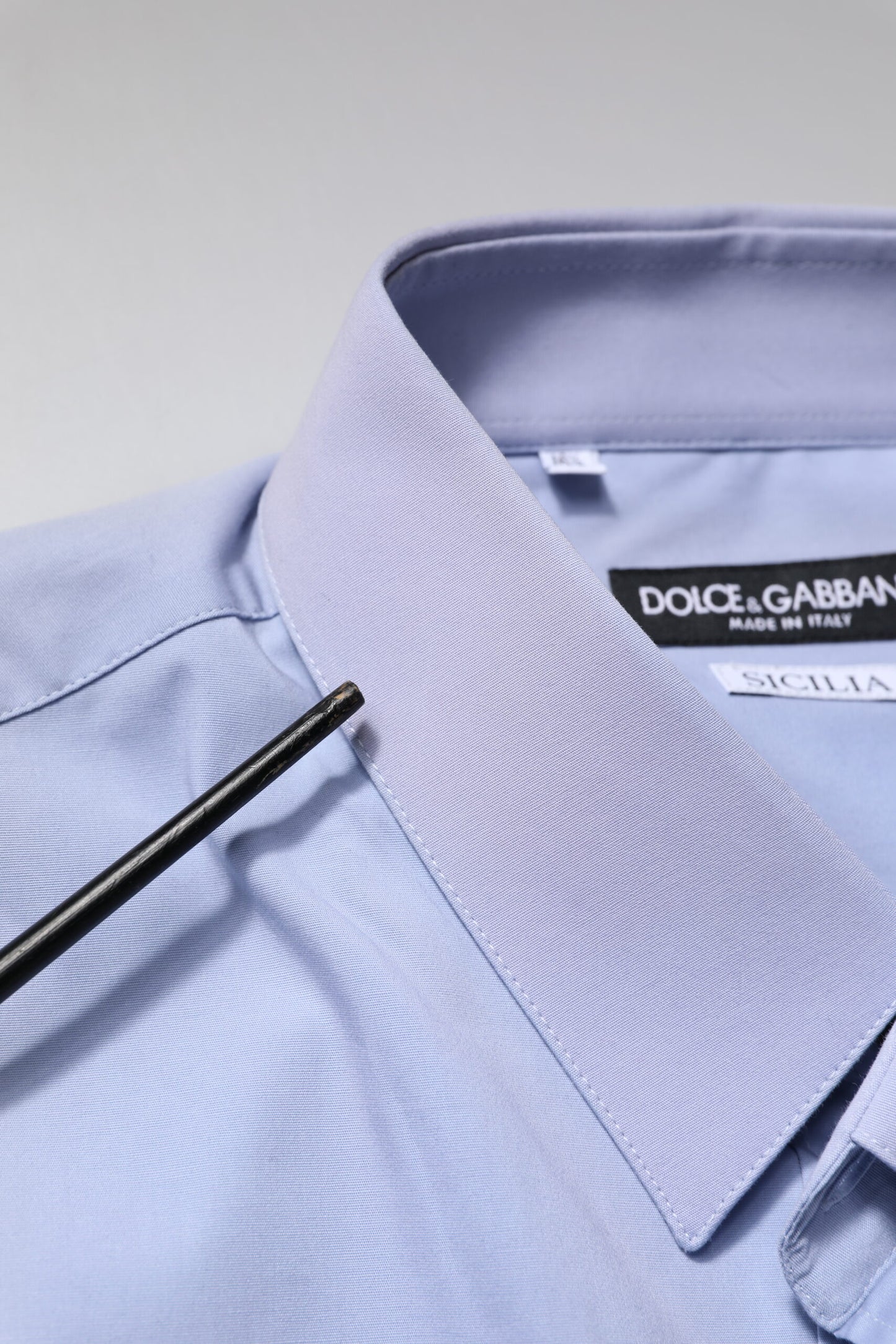 Dolce &amp; Gabbana – Hellblaues, formelles Baumwollhemd SICILIA
