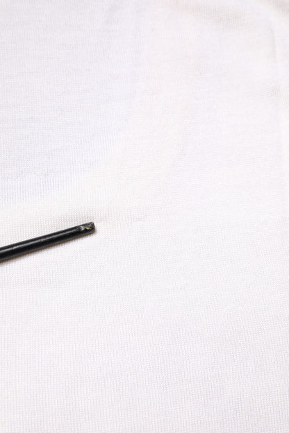 Dolce &amp; Gabbana – Weißes, ärmelloses Kaschmir-Tanktop mit Rundhalsausschnitt