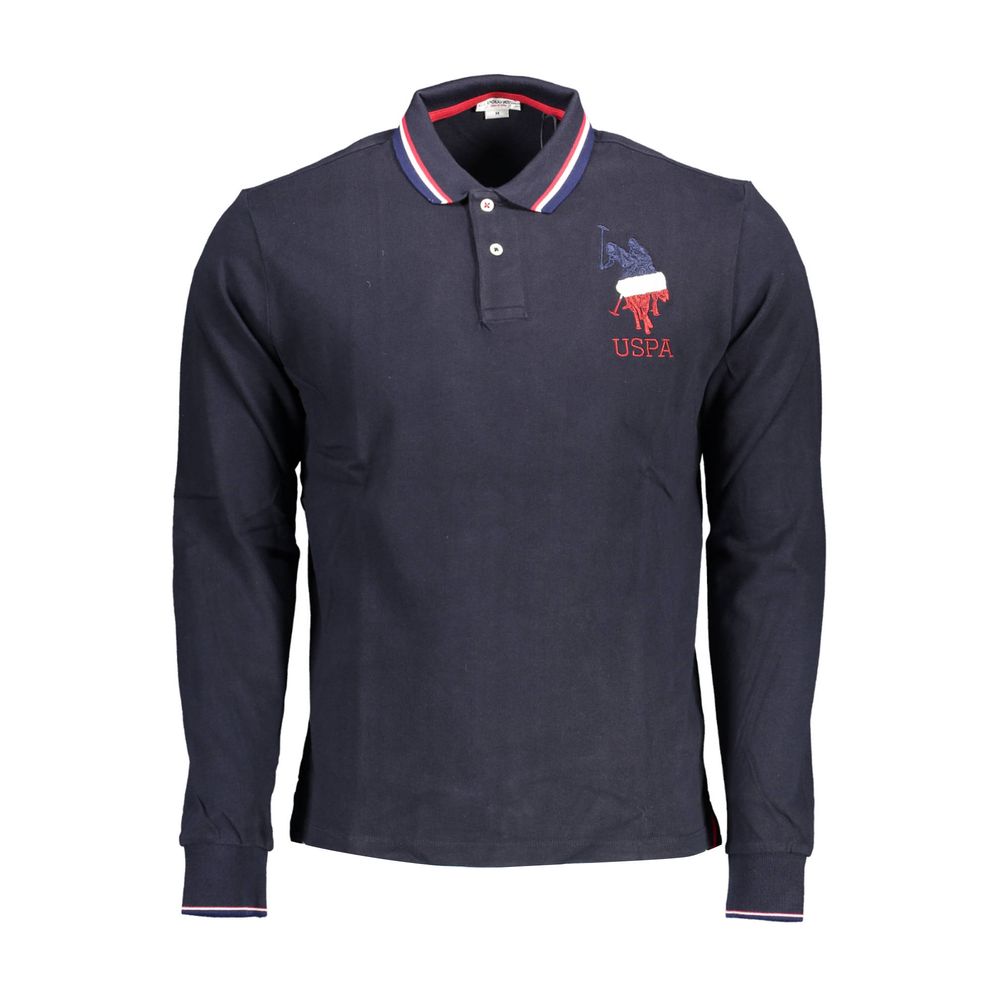 US POLO ASSN. Blaues Herren-Poloshirt aus Baumwolle