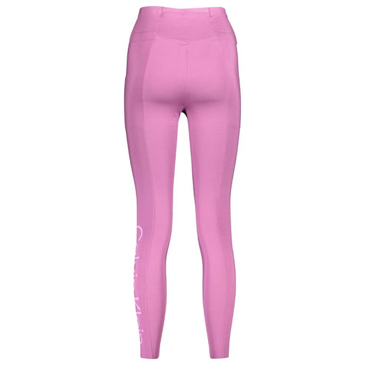 Calvin Klein Lila Polyester Damen Leggings