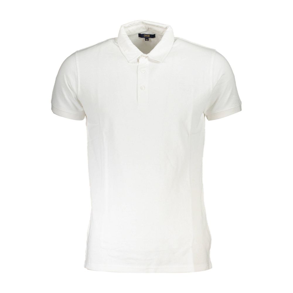 Weißes Poloshirt aus Baumwolle von Cavalli Class