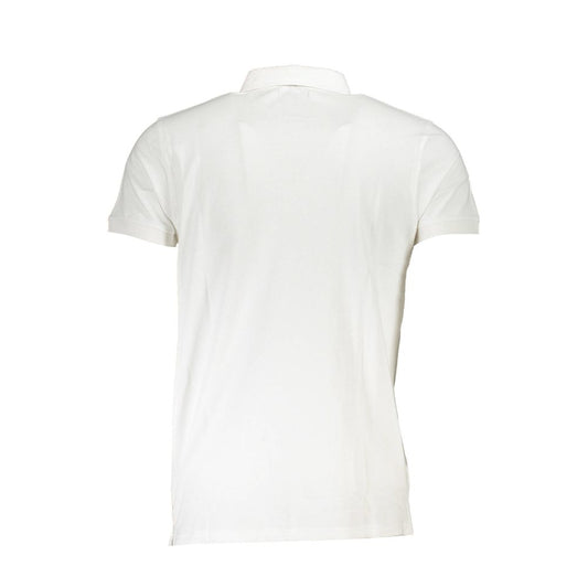 Weißes Poloshirt aus Baumwolle von Cavalli Class