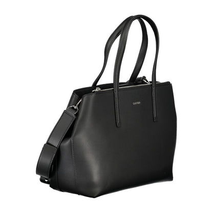Calvin Klein Schwarze Polyester-Handtasche