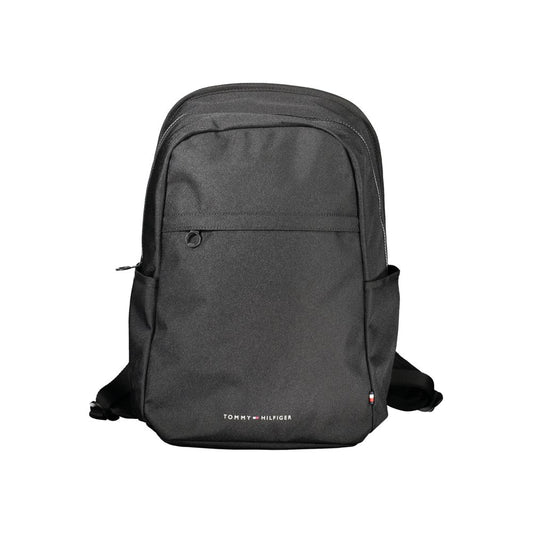 Tommy Hilfiger – Schwarzer Polyester-Rucksack