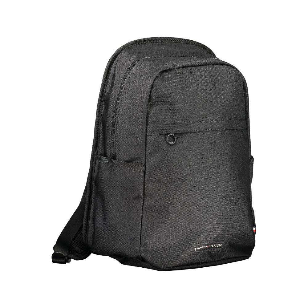 Tommy Hilfiger – Schwarzer Polyester-Rucksack