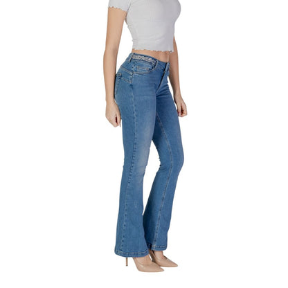 Liu Jo Hellblaue Bootcut-Jeans aus Baumwolle