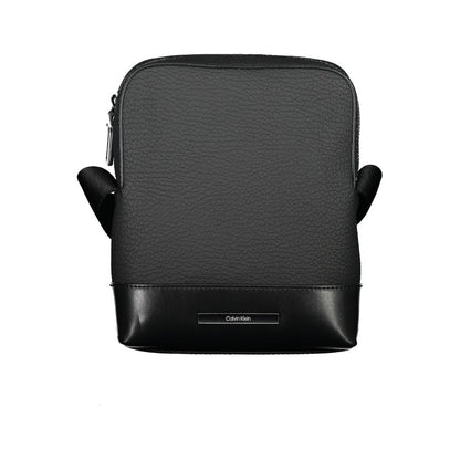 Calvin Klein – Elegante schwarze Umhängetasche mit kontrastierenden Details