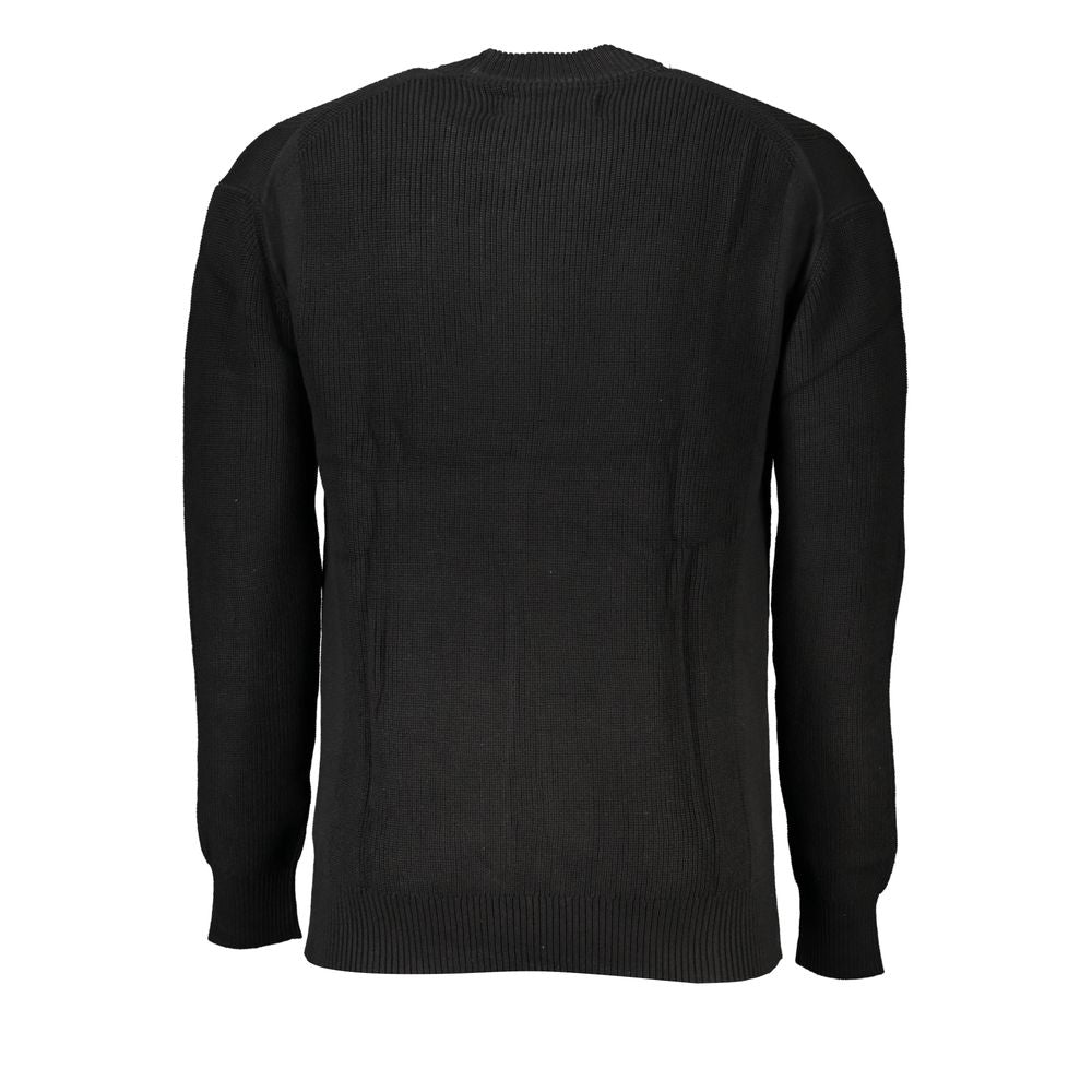 Calvin Klein – Eleganter Pullover aus Baumwolle mit Rundhalsausschnitt und Kontrastdetails
