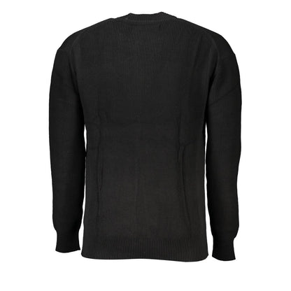 Calvin Klein – Eleganter Pullover aus Baumwolle mit Rundhalsausschnitt und Kontrastdetails