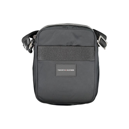 Tommy Hilfiger – Schwarze Polyester-Umhängetasche