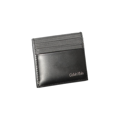 Calvin Klein Schwarze Lederbrieftasche
