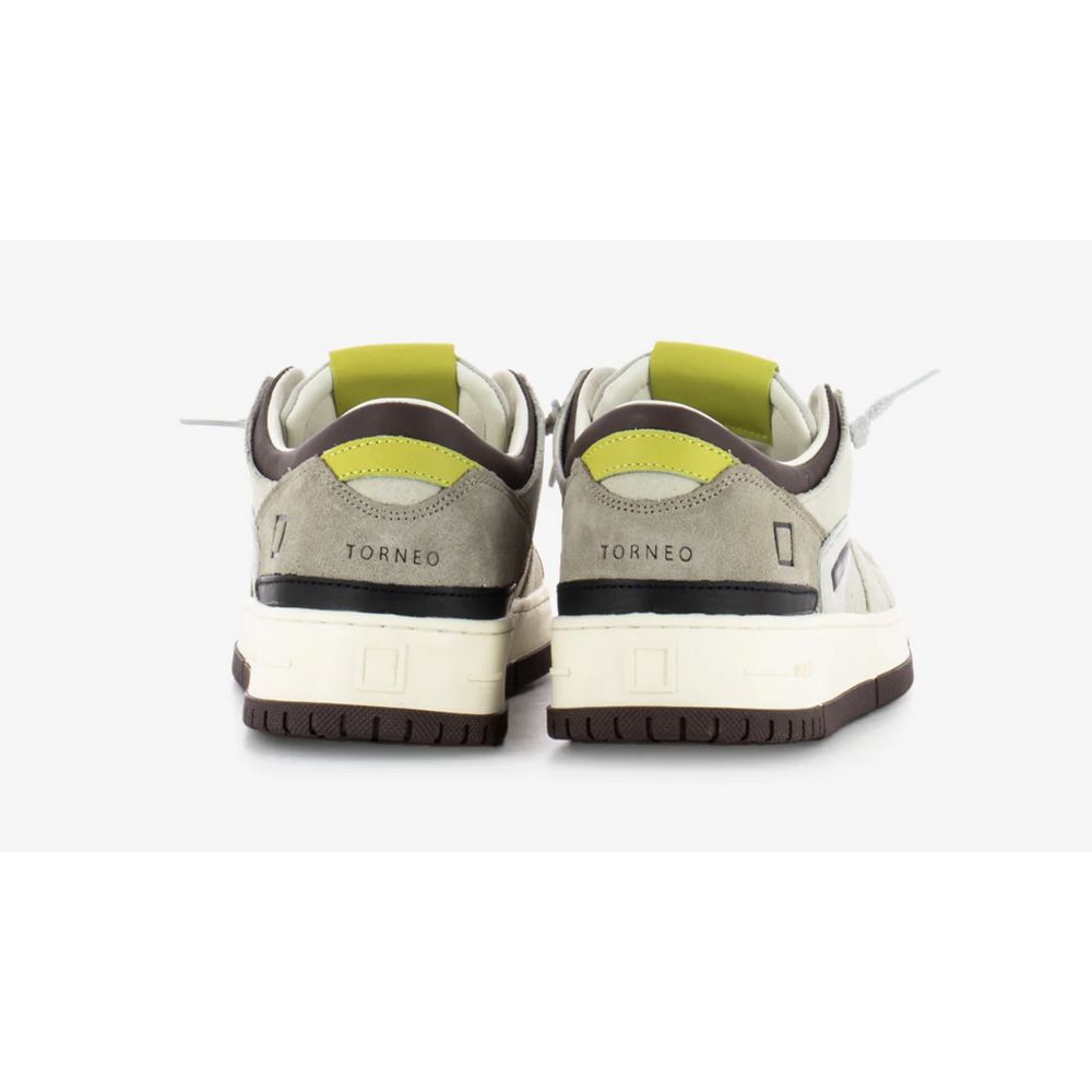 DATE Beige Ledersneaker