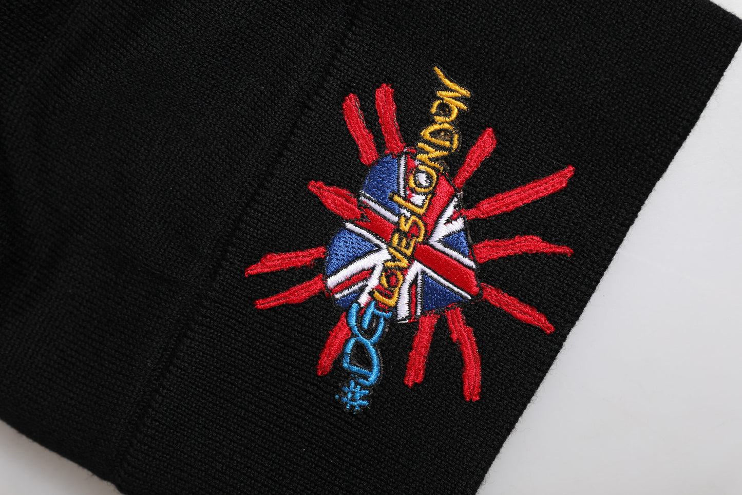 Dolce &amp; Gabbana Schwarze #DGLOVESLONDON Strickmütze