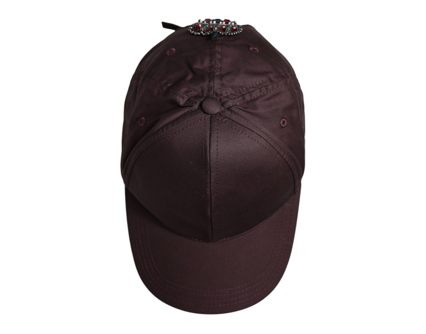 Dolce &amp; Gabbana – Baseballkappe „DG Crown“ aus Baumwolle mit 6 Paneelen, Braun