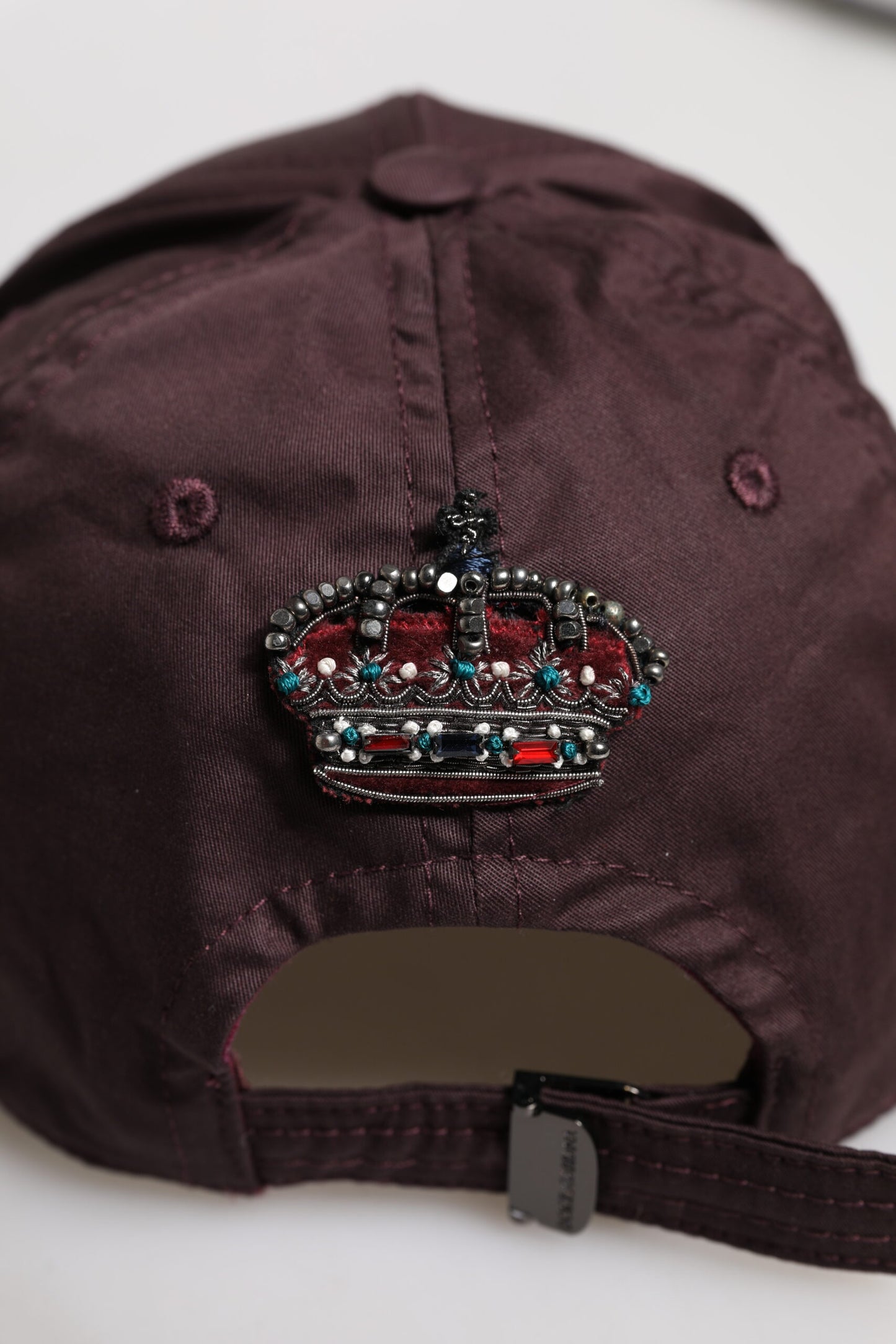 Dolce &amp; Gabbana – Baseballkappe „DG Crown“ aus Baumwolle mit 6 Paneelen, Braun
