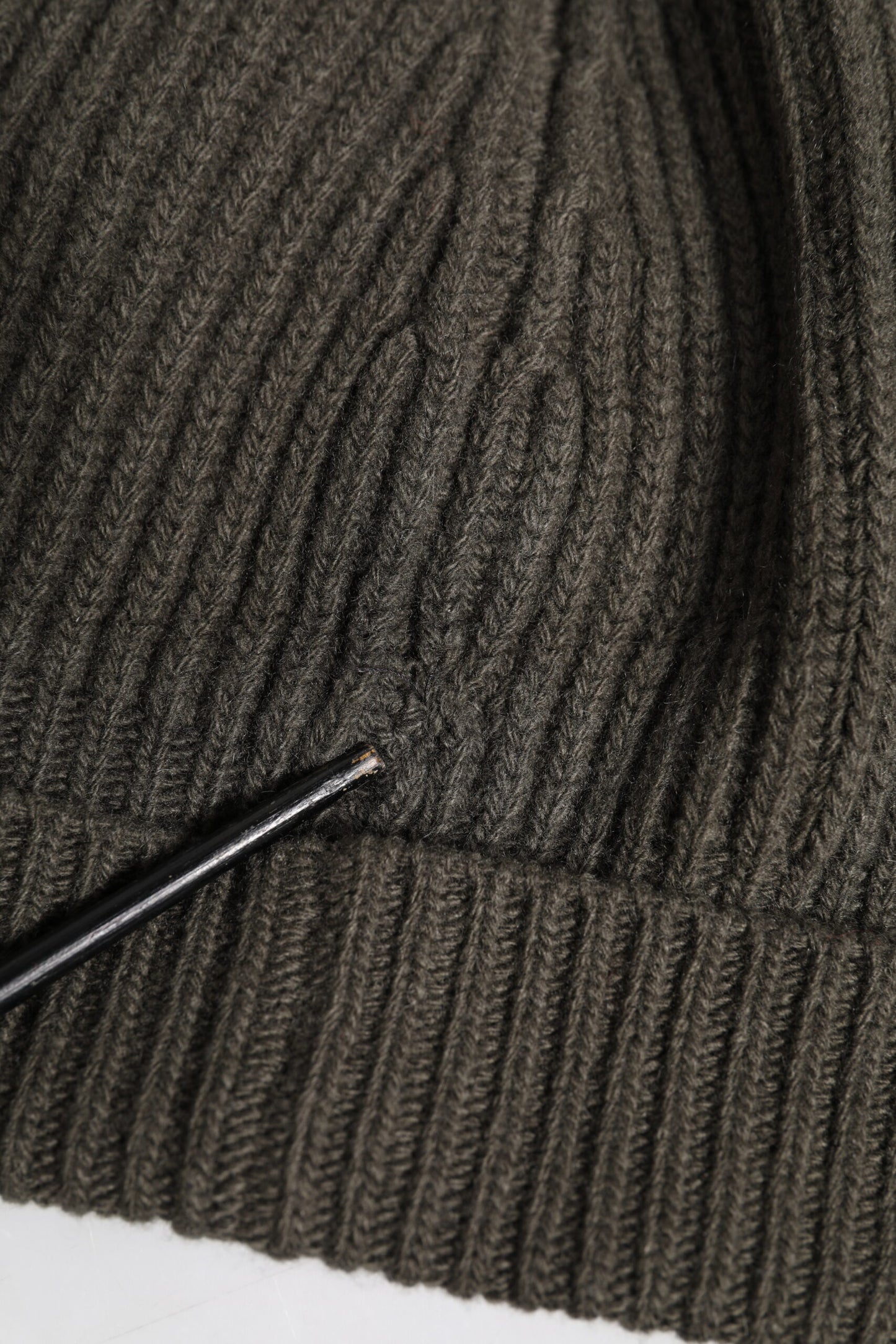 Dolce &amp; Gabbana – Grüne Wintermütze aus Wolle mit DG-Plakette