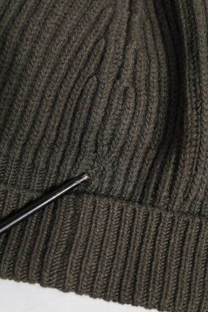 Dolce &amp; Gabbana – Grüne Wintermütze aus Wolle mit DG-Plakette