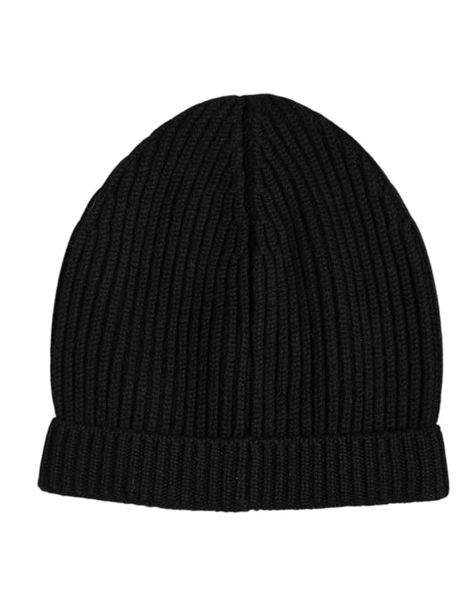 Dolce &amp; Gabbana – Schwarze Wintermütze aus Kaschmir
