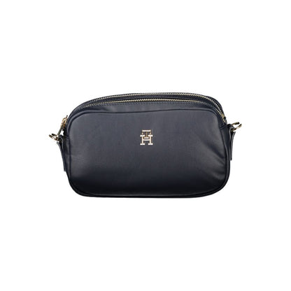 Tommy Hilfiger – Blaue Handtasche aus Polyester für Damen