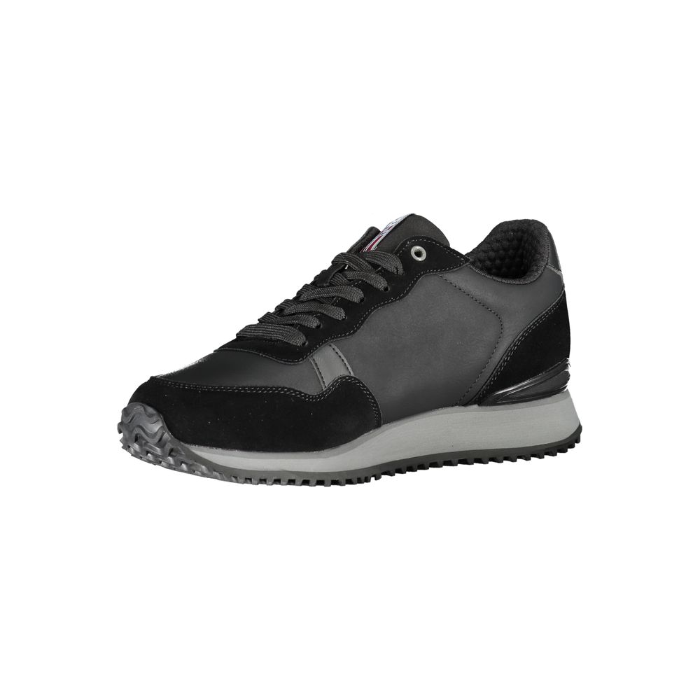 Napapijri – Elegante schwarze Sneakers mit kontrastierender Spitze
